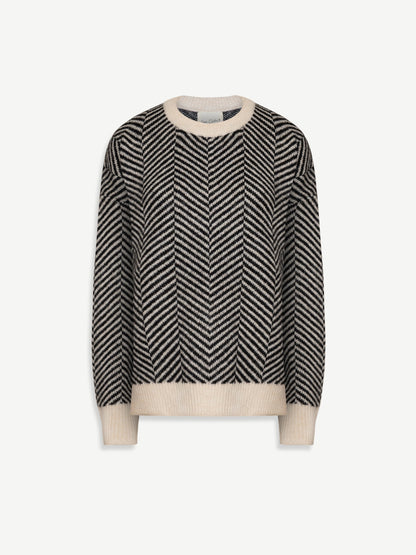 LENYA | Gemusterter Strickpullover