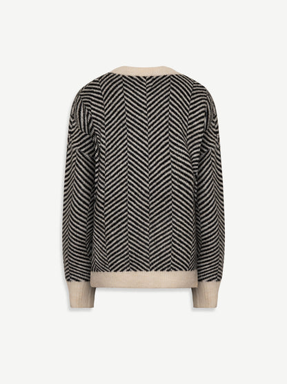 LENYA | Gemusterter Strickpullover