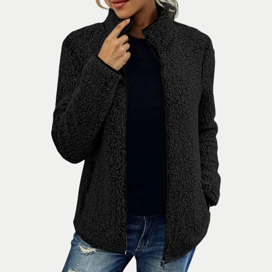 ELVIRA | Elegante Freizeit Fleecejacke