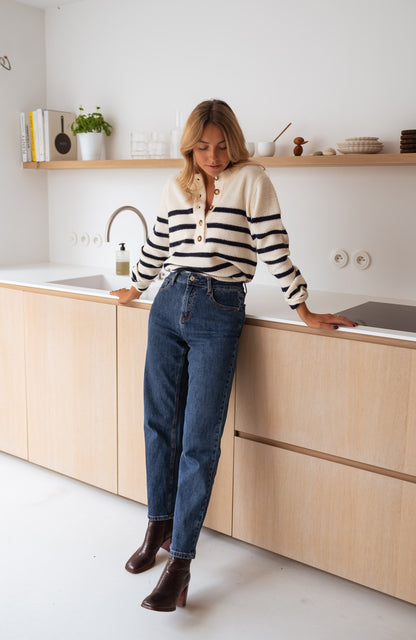 MARIT™ | Gestreifte Strickjacke