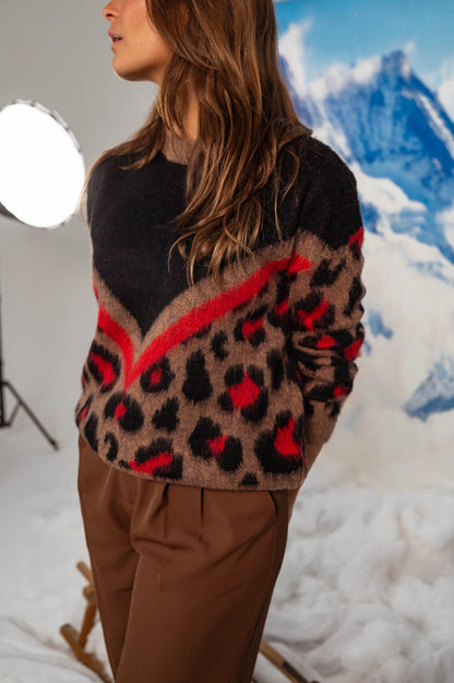 VALERIE | Leopard Strickpullover