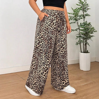 DARIA | Leopard Weitbein-Hose