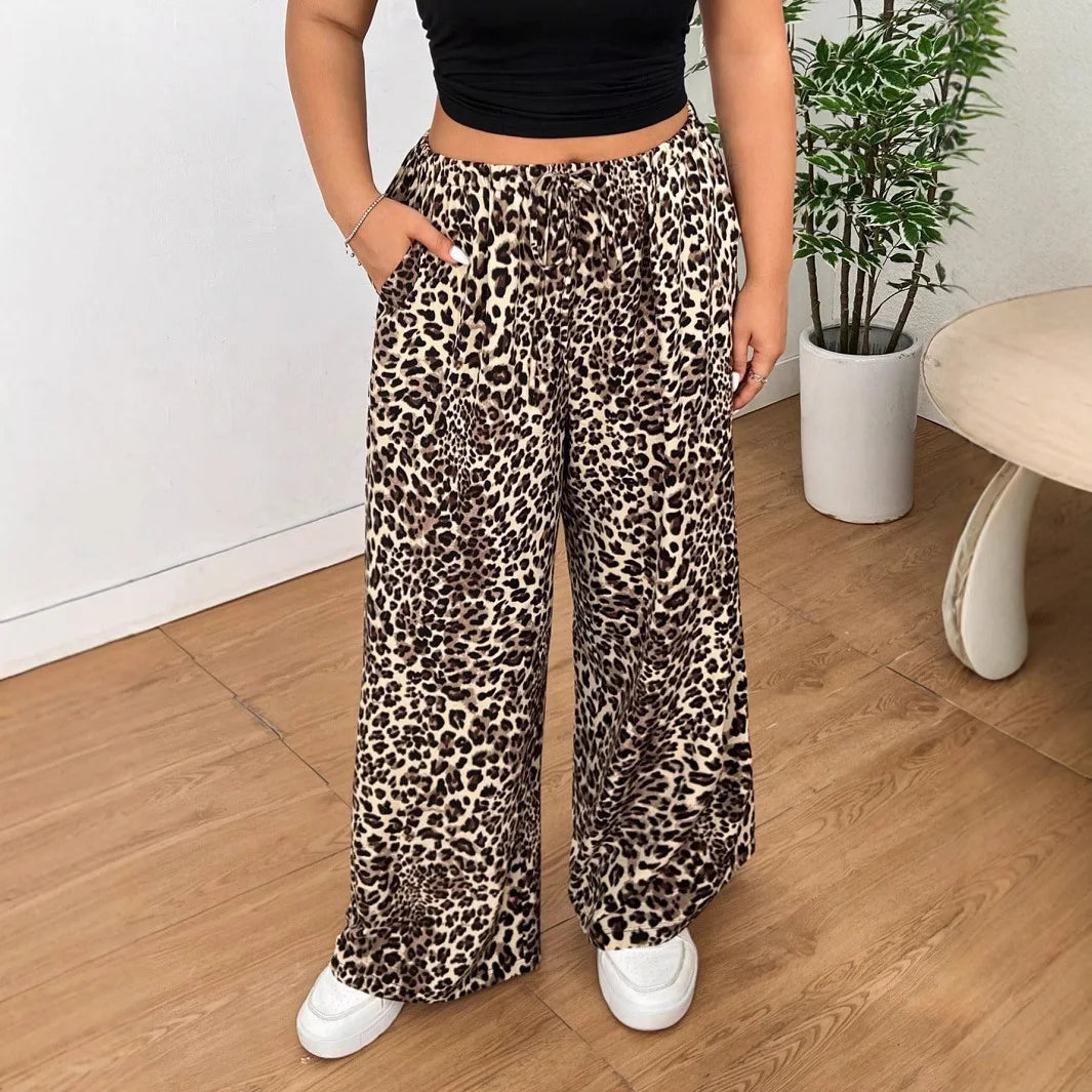 DARIA | Leopard Weitbein-Hose