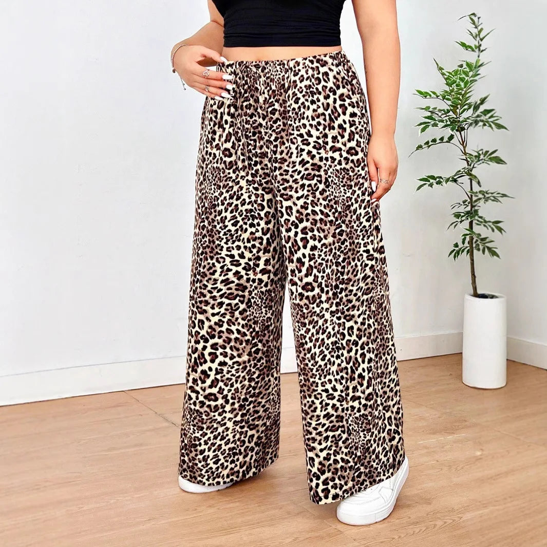 DARIA | Leopard Weitbein-Hose