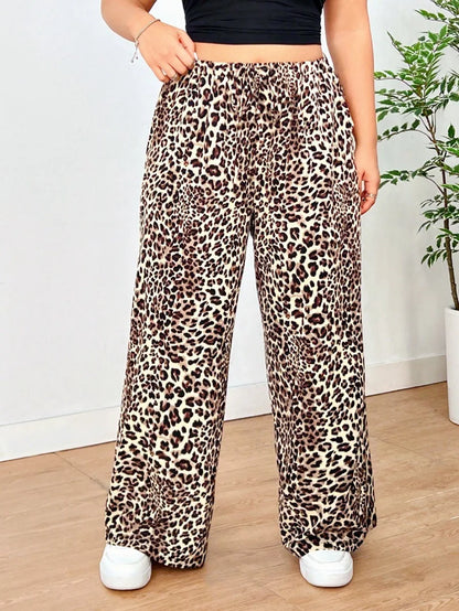 DARIA | Leopard Weitbein-Hose