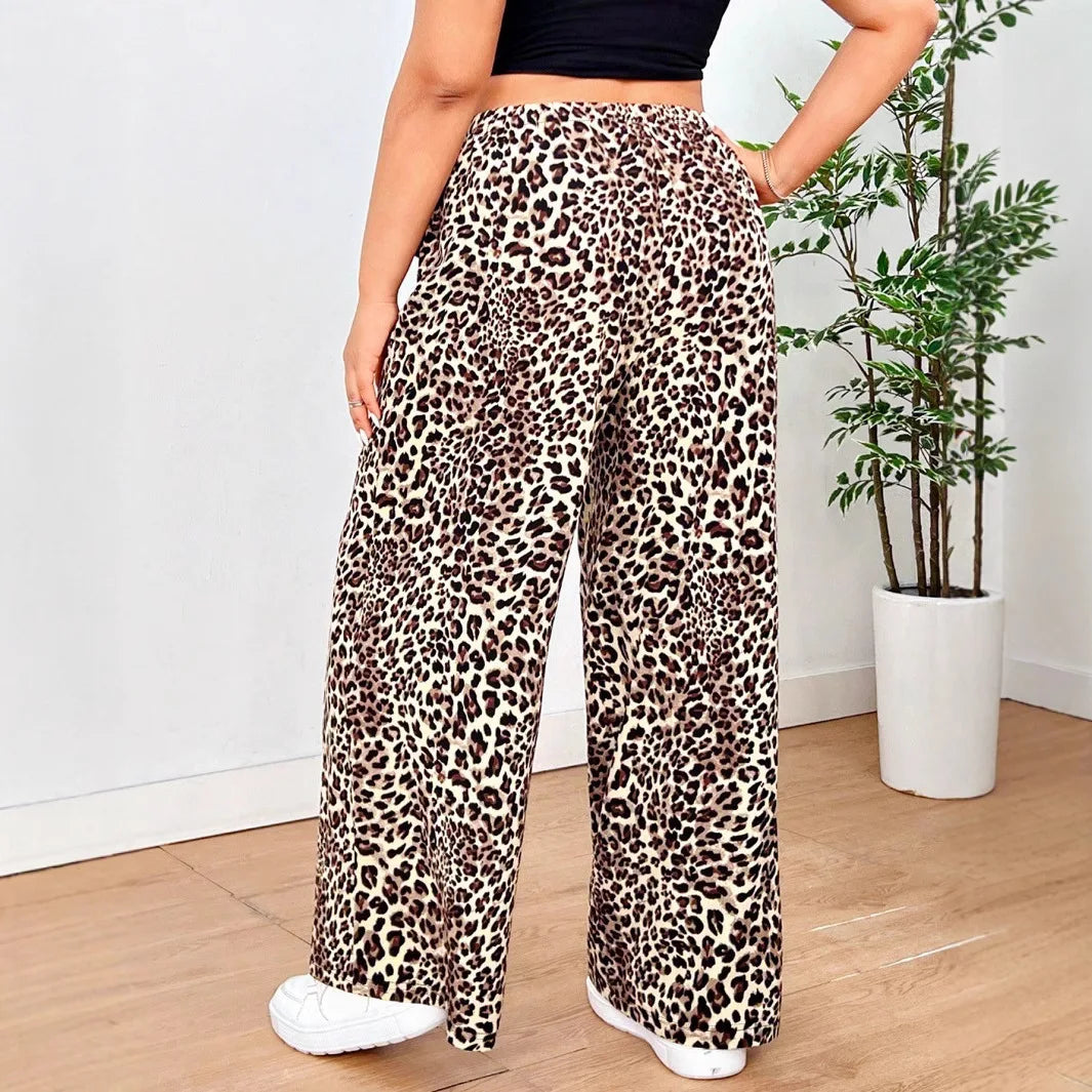 DARIA | Leopard Weitbein-Hose