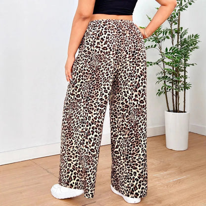 DARIA | Leopard Weitbein-Hose
