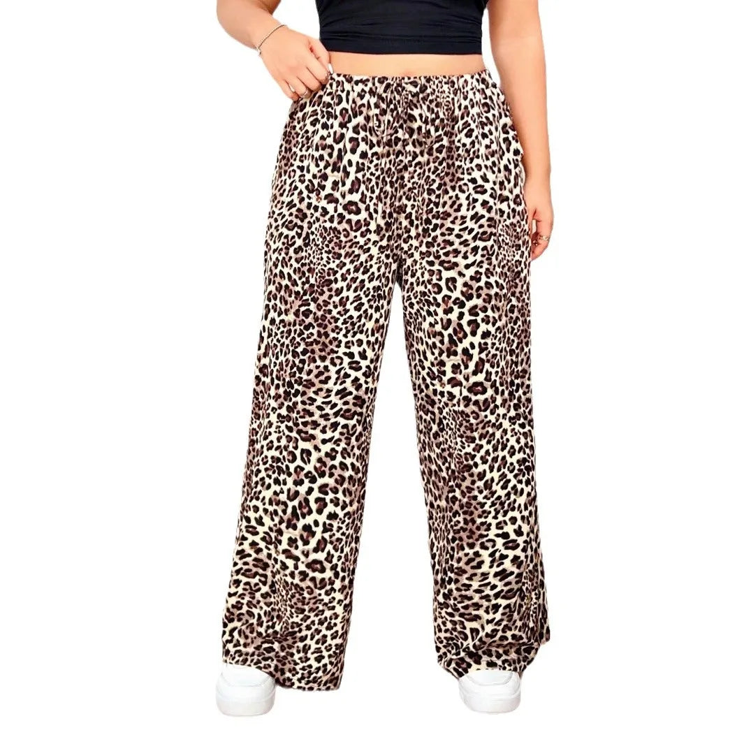 DARIA | Leopard Weitbein-Hose