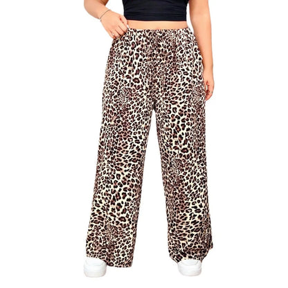 DARIA | Leopard Weitbein-Hose